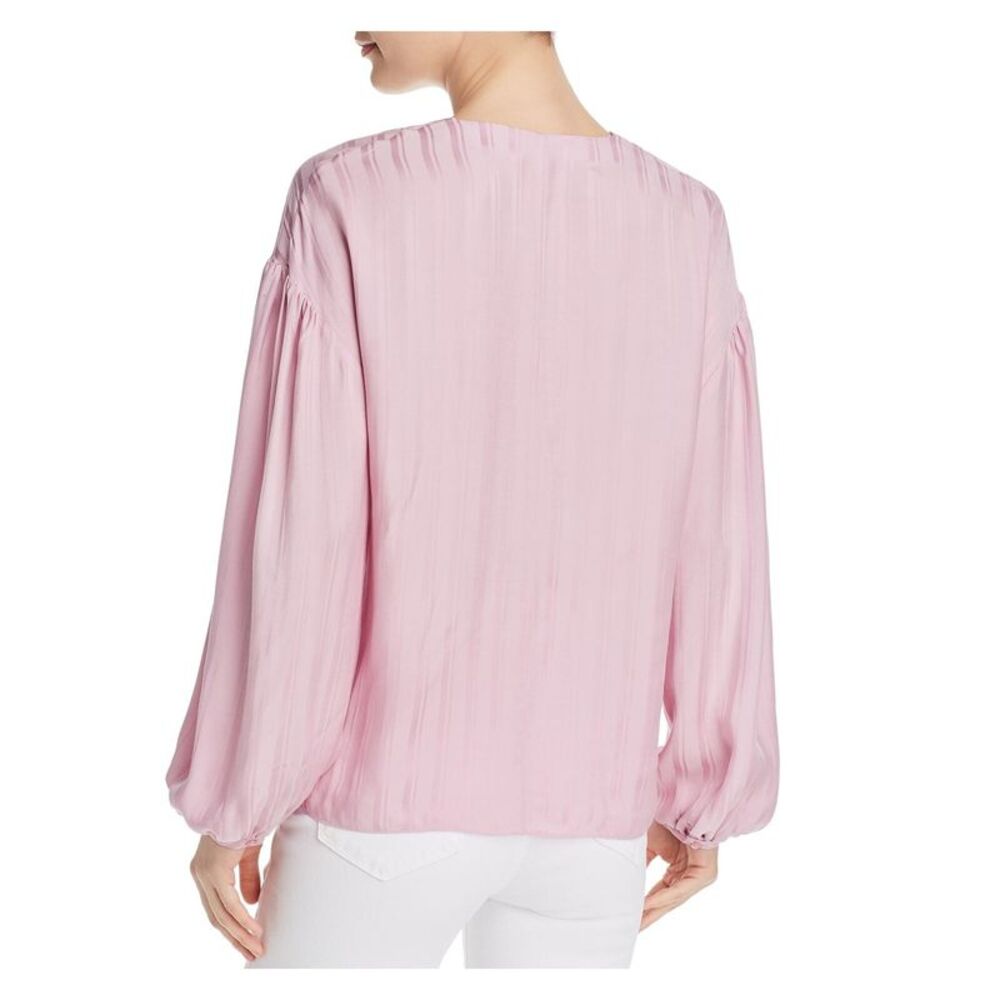 JOIE Womens Pink Striped Long Sleeve V Neck Blouse Evening Top Size: S - Picture 2 of 2